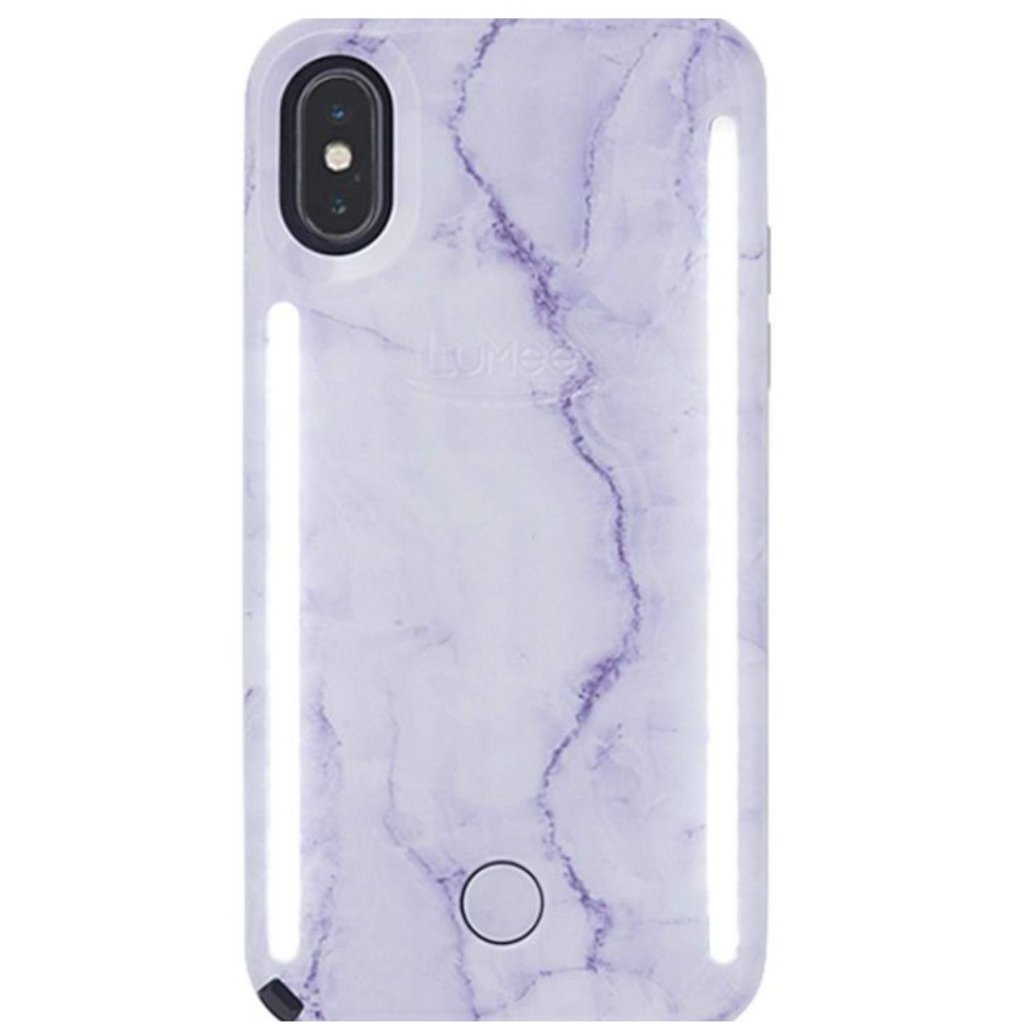 *New* Lumee Duo Iphone 6/7/8 Lighted Case - Purple Marble
